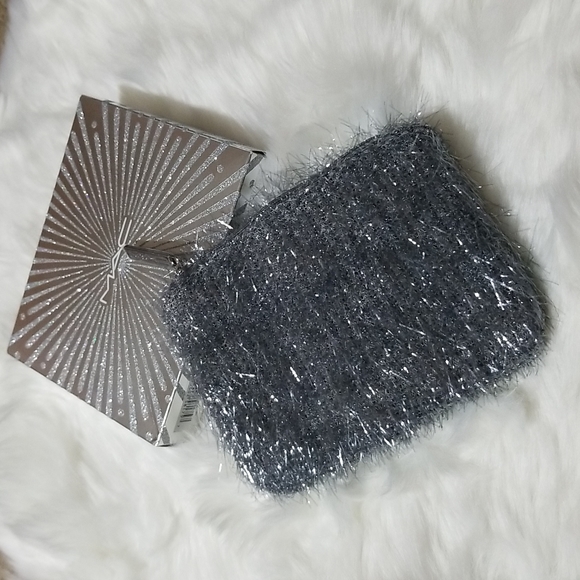 MAC Cosmetics Other - MAC Silver Shimmer Makeup Cosmetic Purse/Bag